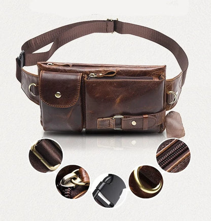Sac Banane Cuir Homme Aurelio | La Casa du Cuir Sacs banane