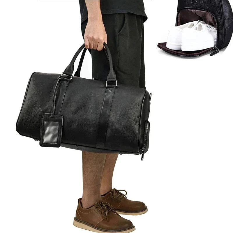 Sac de sport homme, Sac en Cuir de Voyage pour Homme, Sac Cuir Homme Voyage