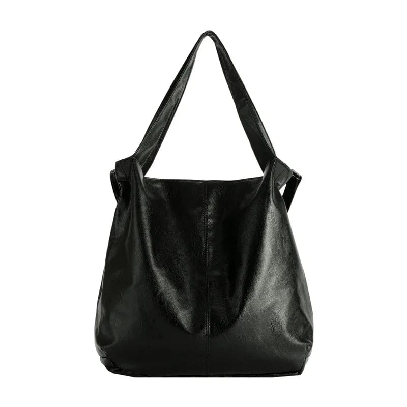 Grand sac cabas Louise en cuir grainé Grand sac cabas Louise en cuir grainé