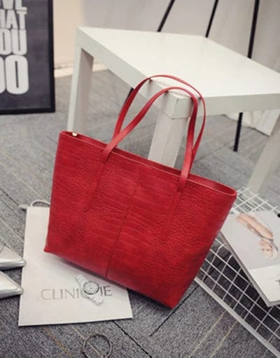 sac cabas rouge, sac cabas femme pas cher