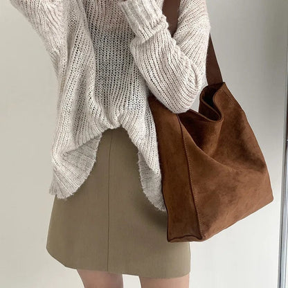 Sac Fourre Tout en Daim