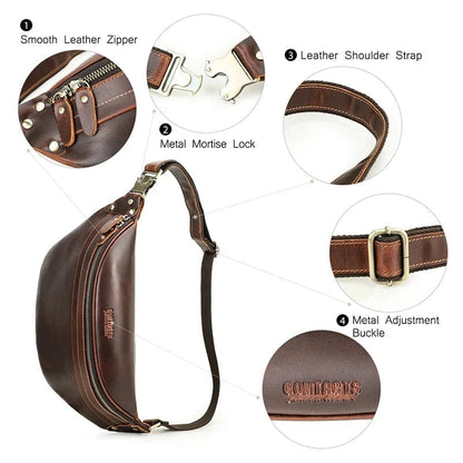 Banane Sacoche Homme Louis | La Casa du Cuir Sac Cuir