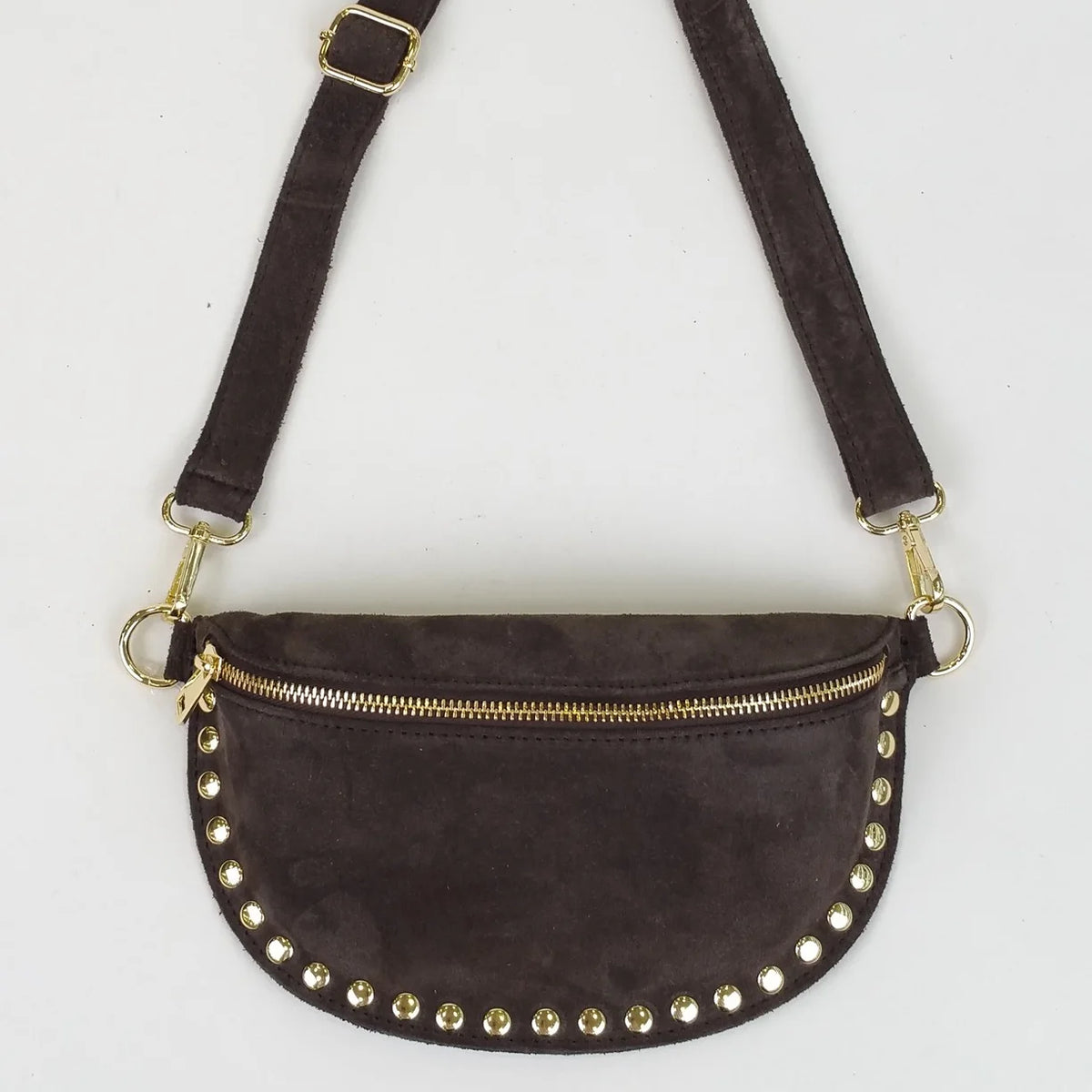 Sac Banane Femme en Daim Clouté | Romane Café / Daim