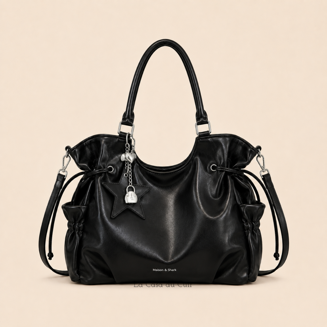 Grand Sac Hobo Femme – Solène noir