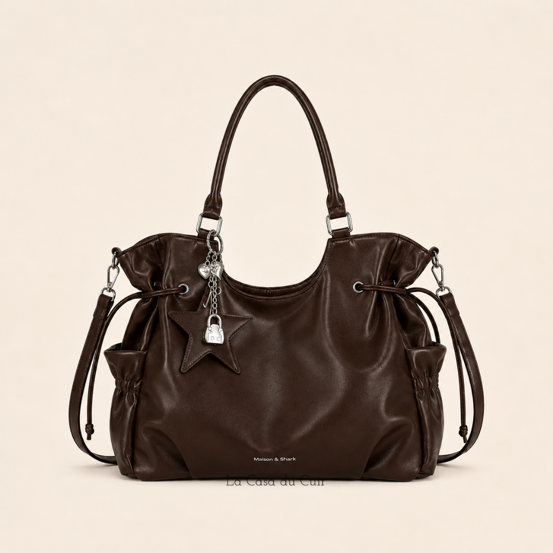 Grand Sac Hobo Femme – Solène café