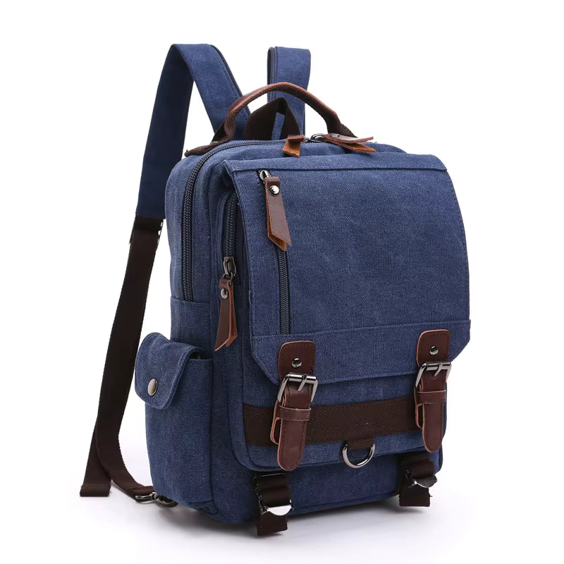 Sac à Dos Morgan | La Casa du Cuir Bleu / Toile + Cuir PU sac à dos