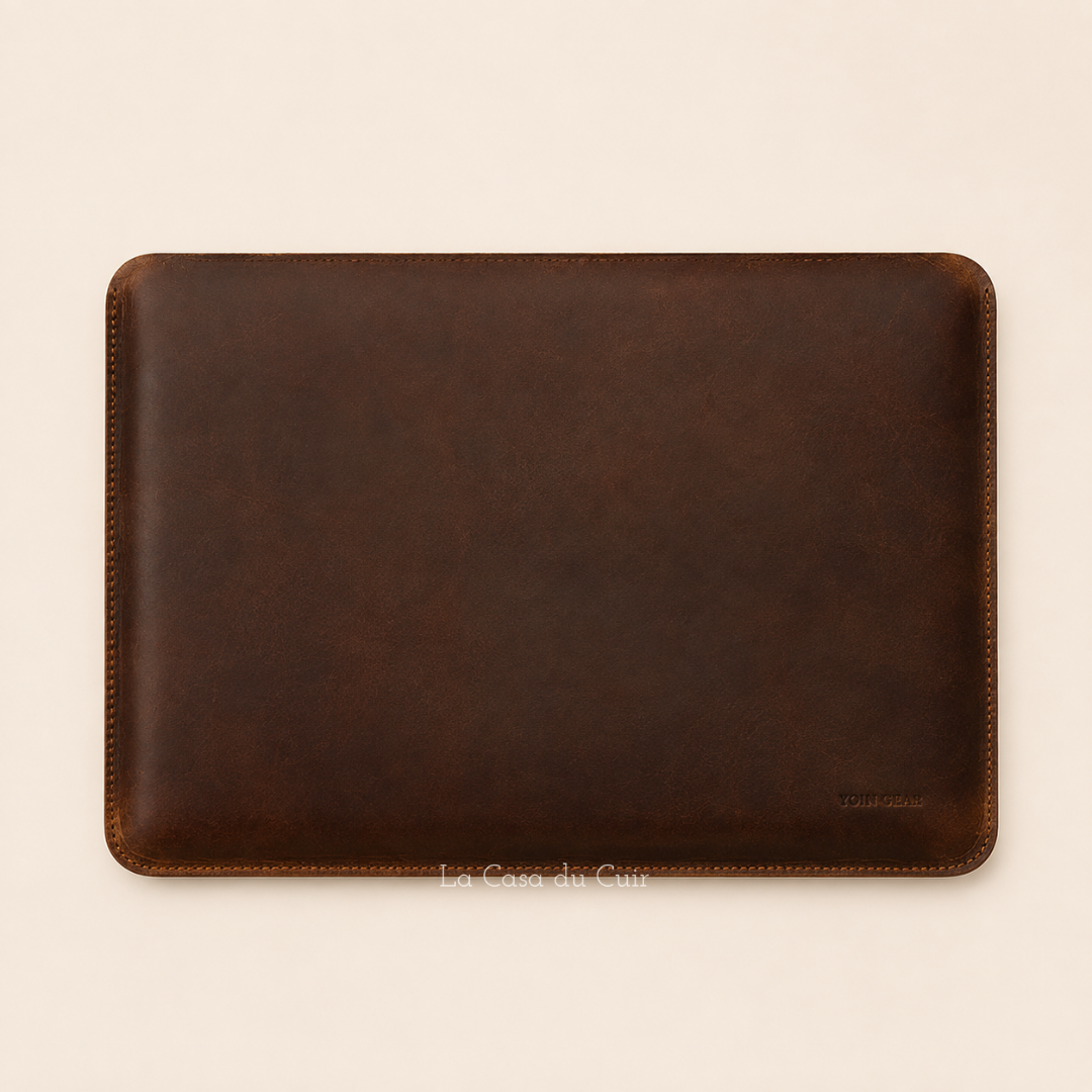 Housse Ordinateur Cuir Véritable Crazy Horse – Julien