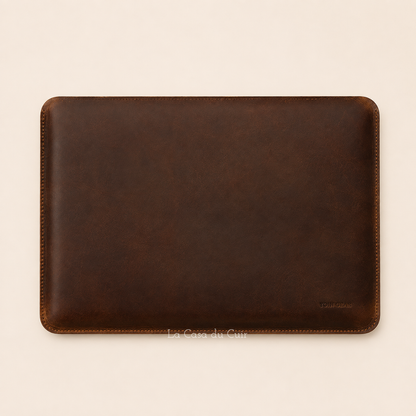 Housse Ordinateur Cuir Véritable Crazy Horse – Julien
