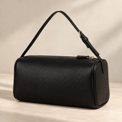 Petit Sac Baguette en Cuir Femme Roselaine | Chic Noir / Cuir Véritable