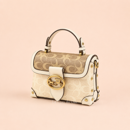 Petit Sac à Main Femme Céleste – Chic & Tendance Beige / Cuir Vegan