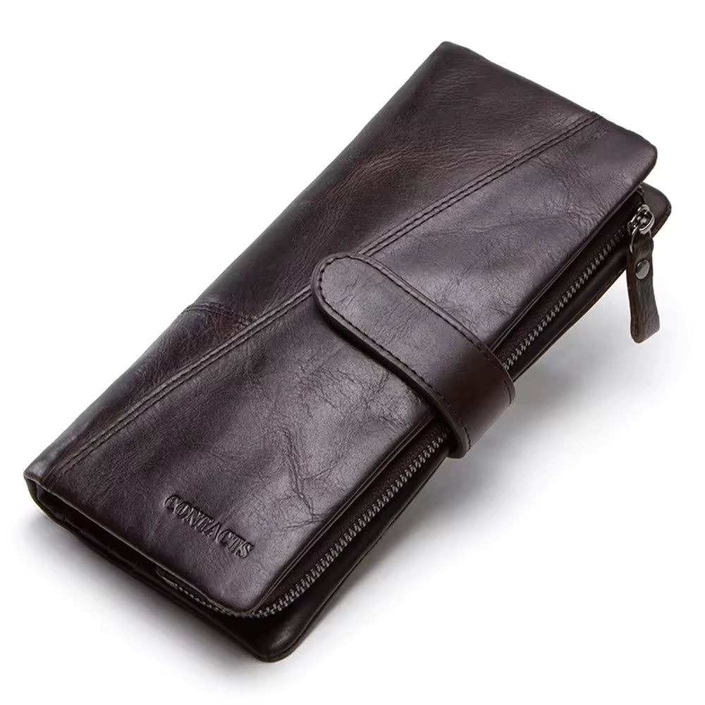 Porte Carte Zippé Femme｜La Casa Du Cuir Café