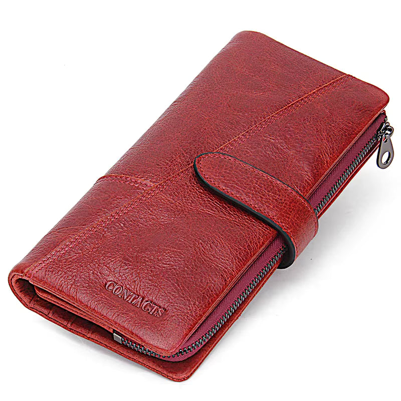 Porte Carte Zippé Femme｜La Casa Du Cuir Rouge