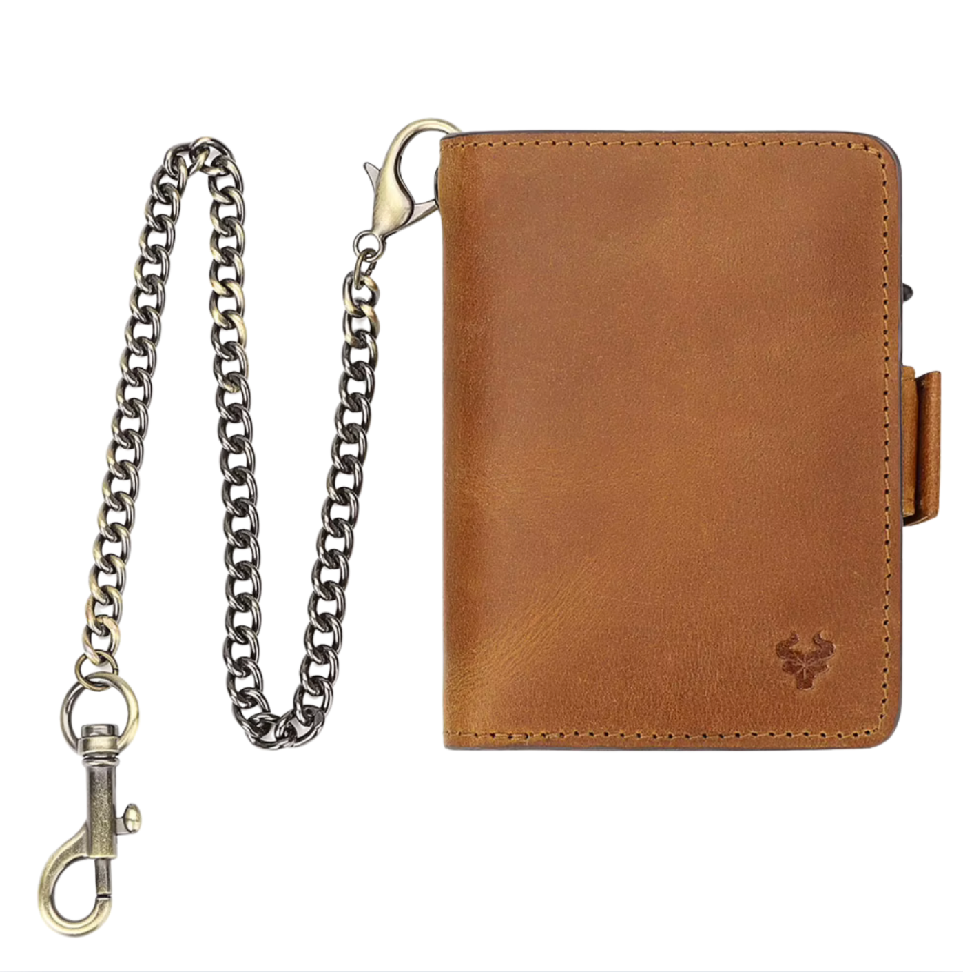 Porte Carte et Porte Monnaie Homme Alex｜La Casa Du Cuir Marron