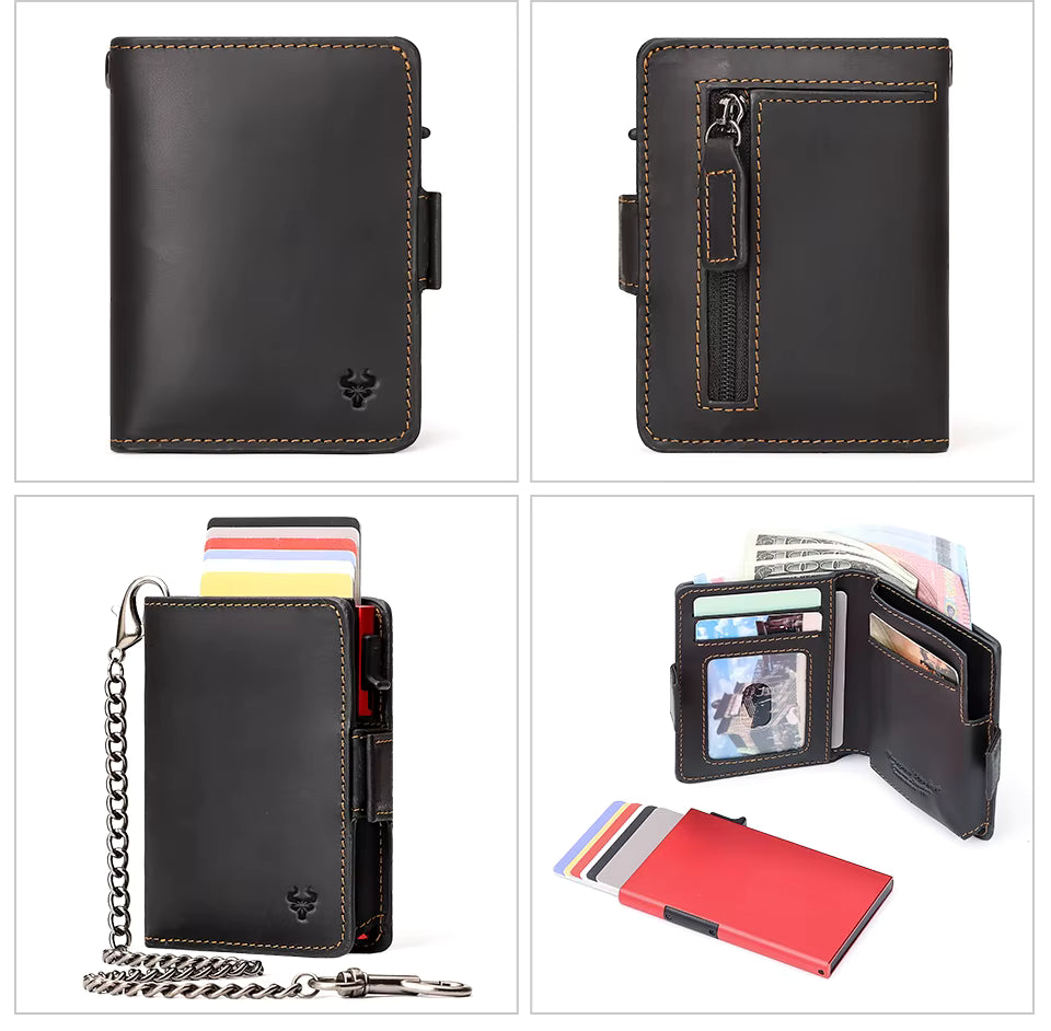 Porte Carte et Porte Monnaie Homme Alex｜La Casa Du Cuir