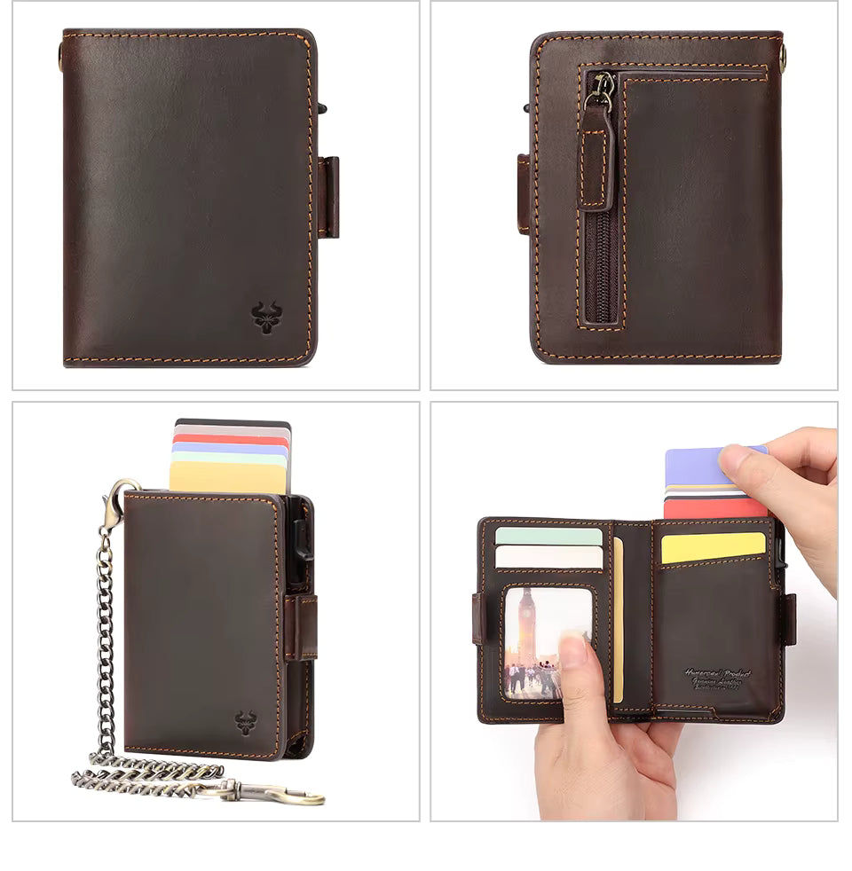 Porte Carte et Porte Monnaie Homme Alex｜La Casa Du Cuir