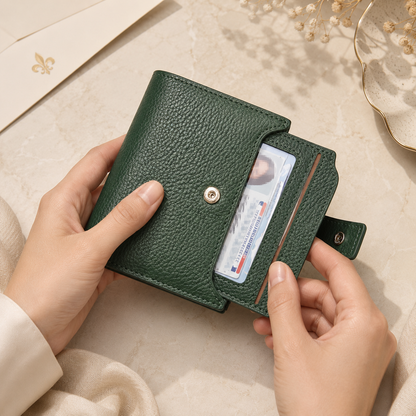 Portefeuille Femme Cuir Eva – RFID & Compact