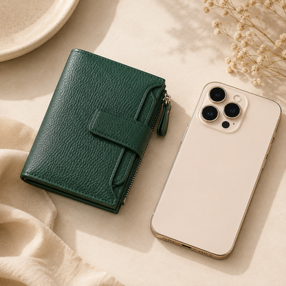 Portefeuille Femme Cuir Eva – RFID & Compact