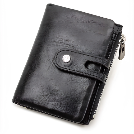 Portefeuille Femme Petit｜La Casa Du Cuir Noir / Cuir