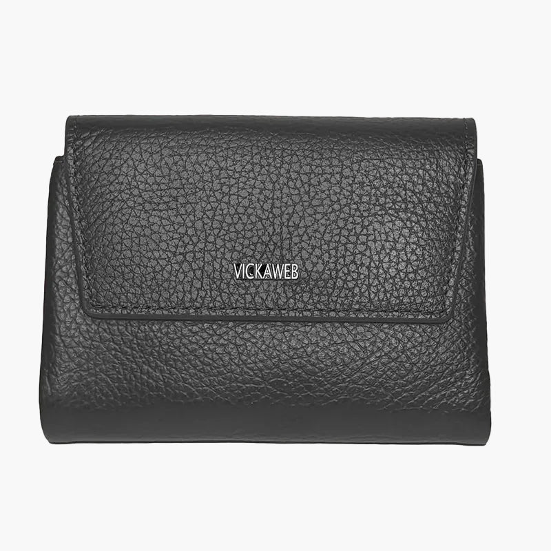 Portefeuille Femme Cuir Juliette – Compact et Élégant Noir