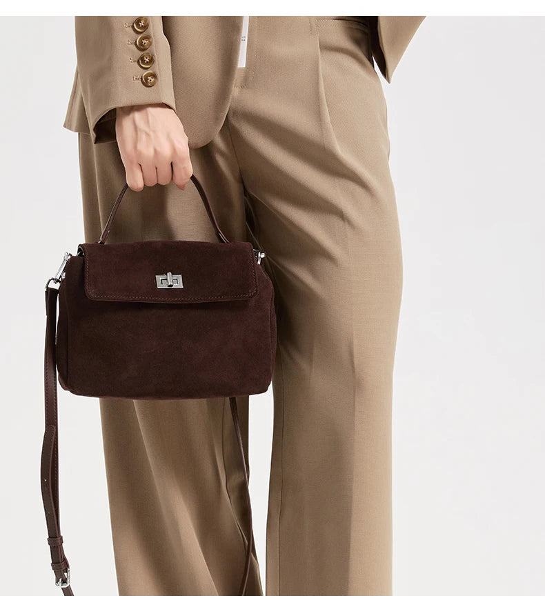 Sac Bandoulière en Daim Femme Apolline