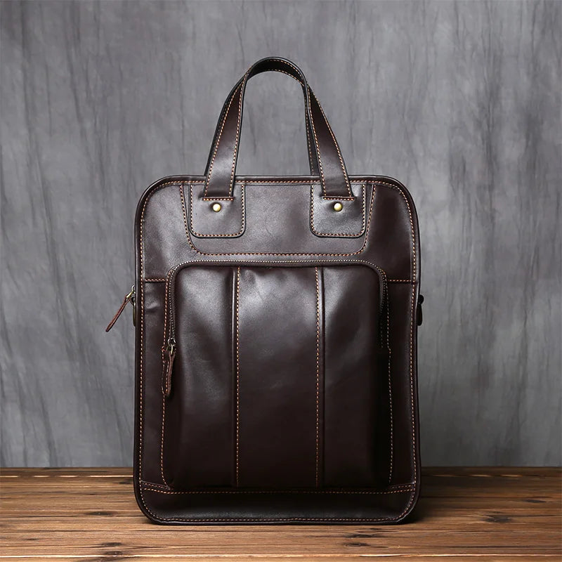 Sac à Main Homme Cuir Nolan | La Casa du Cuir Café / Cuir / Homme sac à main