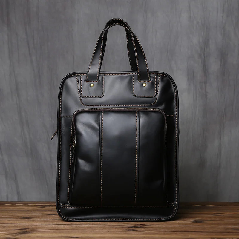 Sac à Main Homme Cuir Nolan | La Casa du Cuir Noir / Cuir / Homme sac à main