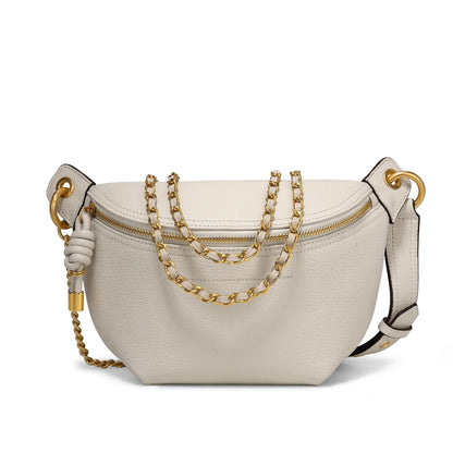 Sac Banane Cuir Femme Angelina | La Casa du Cuir Beige / Cuir Veritablé Sacs banane