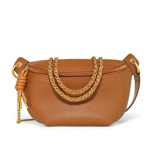 Sac Banane Cuir Femme Angelina | La Casa du Cuir Marron / Cuir Veritablé Sacs banane