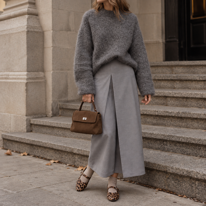 Sac Bandoulière en Daim Femme Apolline