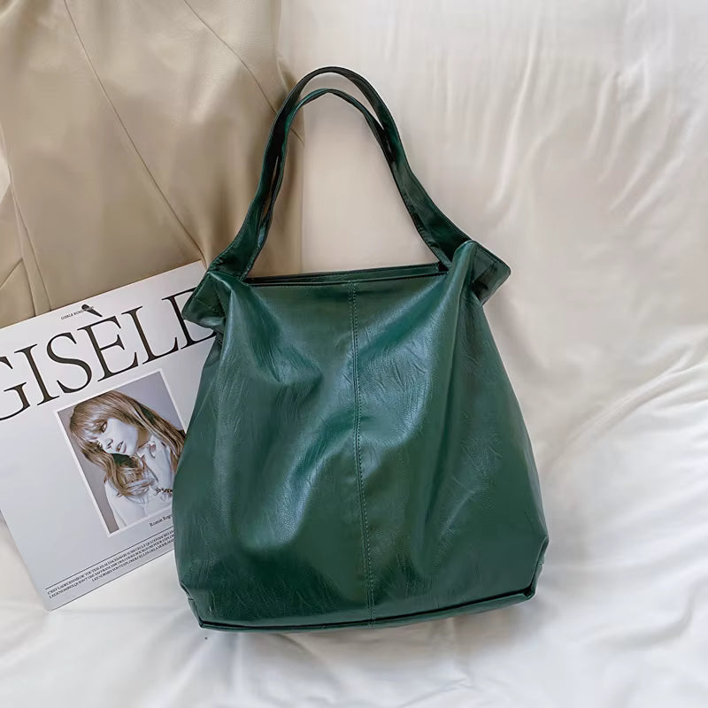Sac Cabas Bandouliere | La Casa du Cuir Vert / Cuir Vegan Sac Cabas