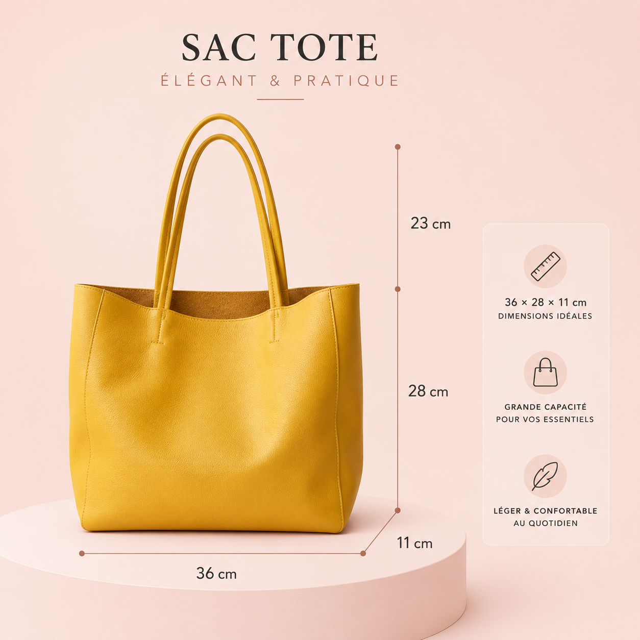 Sac Cabas Cuir Alba | La Casa du Cuir Sac Cabas