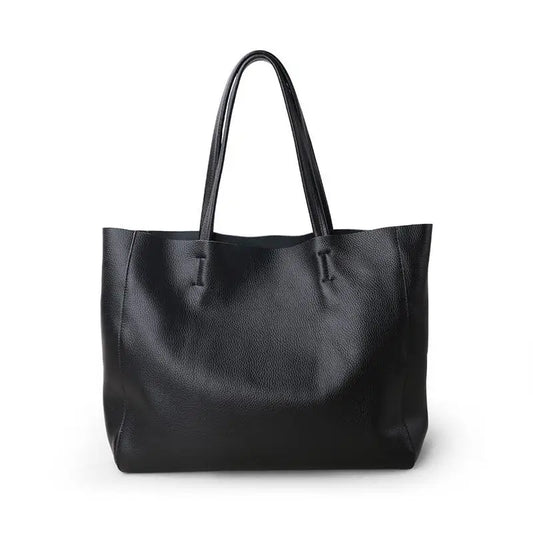 Sac Cabas Cuir Alba | La Casa du Cuir Noir / Cuir Sac Cabas