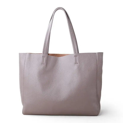 Sac Cabas Cuir Alba | La Casa du Cuir Gris / Cuir Sac Cabas