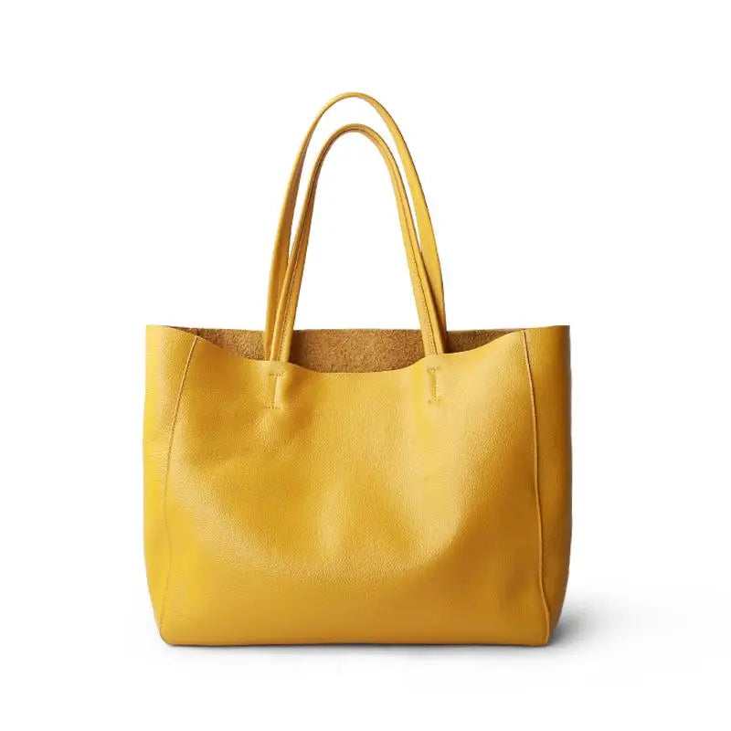 Sac Cabas Cuir Alba | La Casa du Cuir Jaune / Cuir Sac Cabas