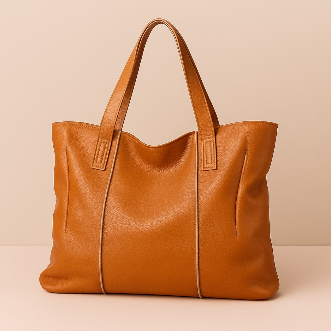 sac cours cuir, sac cabas cuir souple camel, Sac Cabas Cuir Souple, Sac cuir cabas femme