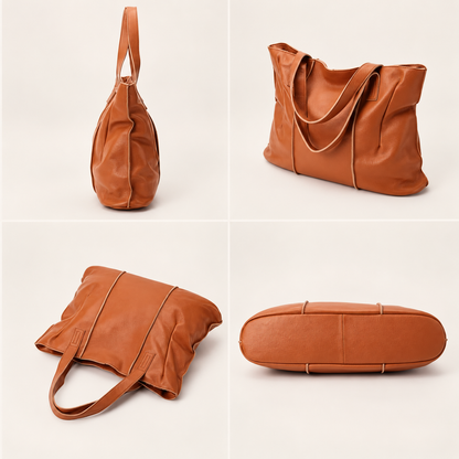 Sac Cabas Cuir Souple Femme – Grand Format et Couleurs Tendance Sac Cuir Femme