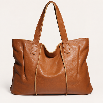 Sac Cabas Cuir Souple Femme – Grand Format et Couleurs Tendance Camel / Cuir Véritable Sac Cuir Femme