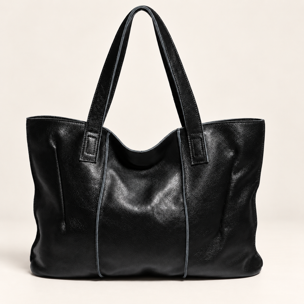 Sac Cabas Cuir Souple Femme – Grand Format et Couleurs Tendance Noir / Cuir Véritable Sac Cuir Femme