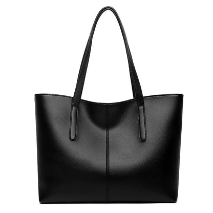 Sac Fourre-Tout Femme – Grand, Léger et Fonctionnel Noir / Cuir Vegan Sac Cabas