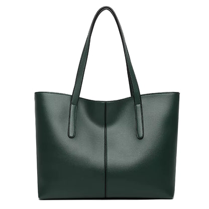 Sac Fourre-Tout Femme – Grand, Léger et Fonctionnel Vert / Cuir Vegan Sac Cabas