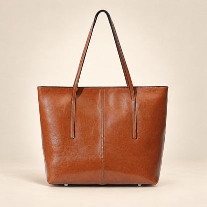 Sac Cabas Ordinateur Femme en Cuir | La Casa du Cuir Marron / Cuir Véritable Sac Cabas
