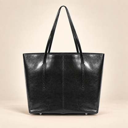 Sac Cabas Ordinateur Femme en Cuir | La Casa du Cuir Noir / Cuir Véritable Sac Cabas