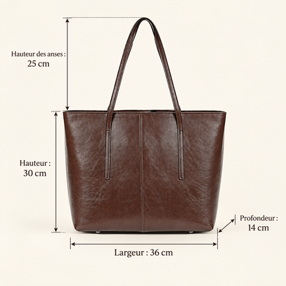 Sac Cabas Ordinateur Femme en Cuir | La Casa du Cuir Sac Cabas