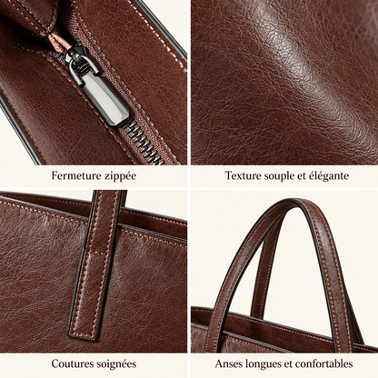 Sac Cabas Ordinateur Femme en Cuir | La Casa du Cuir Sac Cabas