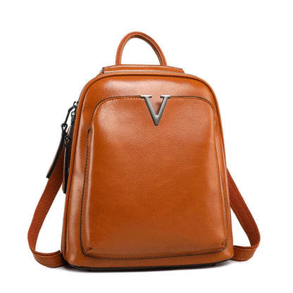 Sac à Dos Cuir Femme Alba | La Casa du Cuir Marron / Cuir Verni Sacs à dos