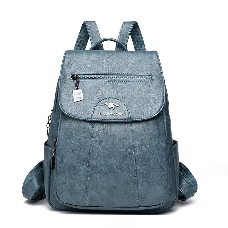 Sac à Dos Cuir Femme Silvy | La Casa du Cuir Bleu Clair / Cuir PU sac à dos