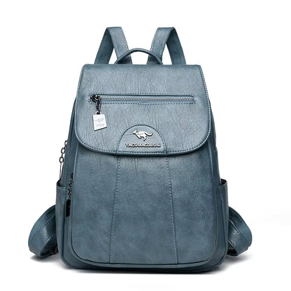 Sac à Dos Cuir Femme Silvy | La Casa du Cuir Bleu Clair / Cuir PU sac à dos