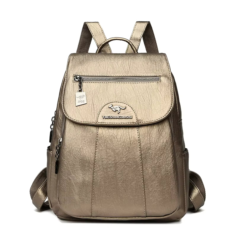 Sac à Dos Cuir Femme Silvy | La Casa du Cuir Or / Cuir PU sac à dos