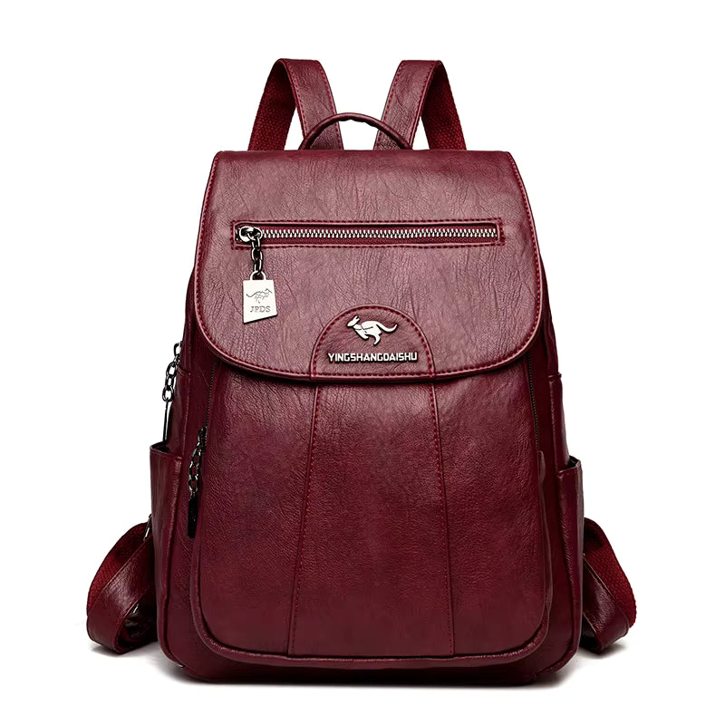 Sac à Dos Cuir Femme Silvy | La Casa du Cuir Rouge / Cuir PU sac à dos
