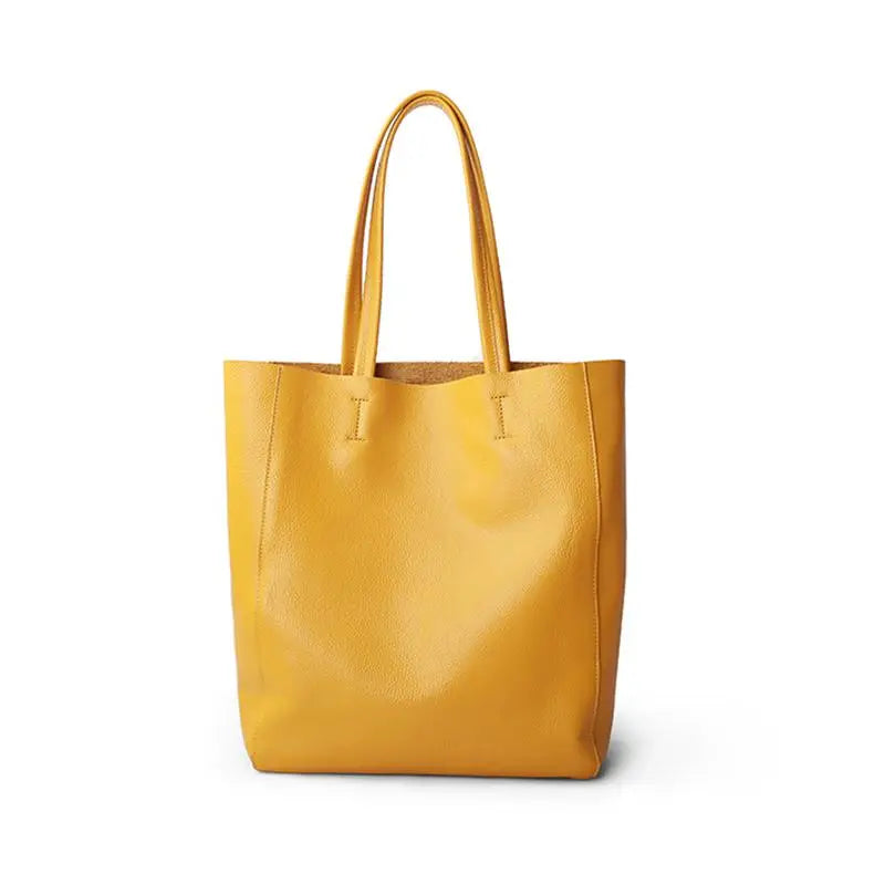 Sac Tote Bag Cuir Nubia – Élégant, souple et pratique Jaune / Cuir Sac Cabas